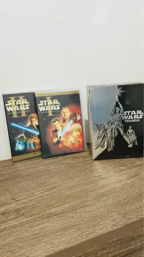 Box trilogia star wars e mais dois dvds duplos
