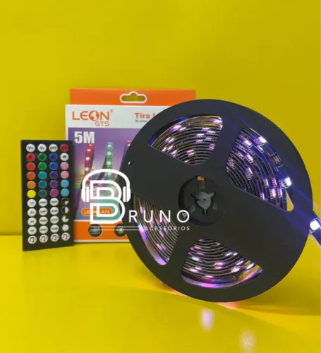 Fita Led USB 5m Sistema Ritmo C/ Controle 