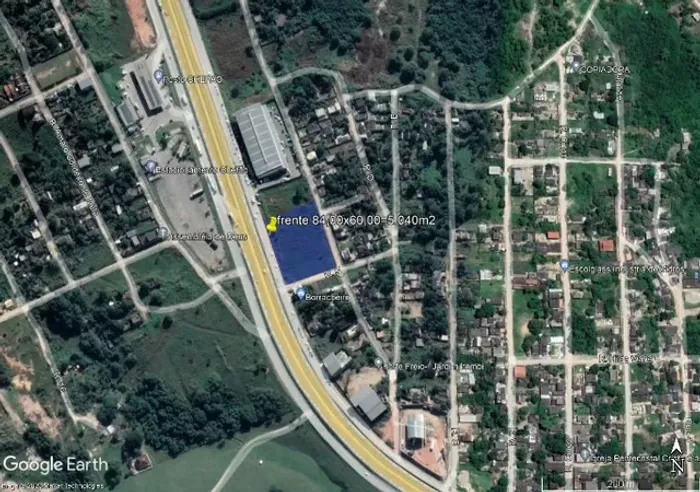 área 5.760m2 frente ao posto chefão e pólo petroquimico Gaslub Itaboraí RJ sinal e parc