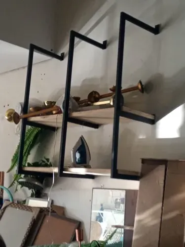 Estante industrial de metal para cozinha 1x1 novinha
