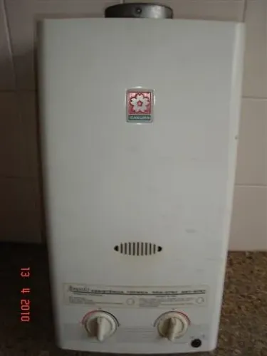 Aquecedor à gas de botijão