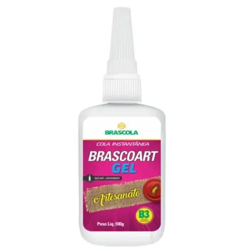 ADESIVO INSTANTÂNEO DE ALTA VISCOSIDADE BRASCOART B3 GEL 100G