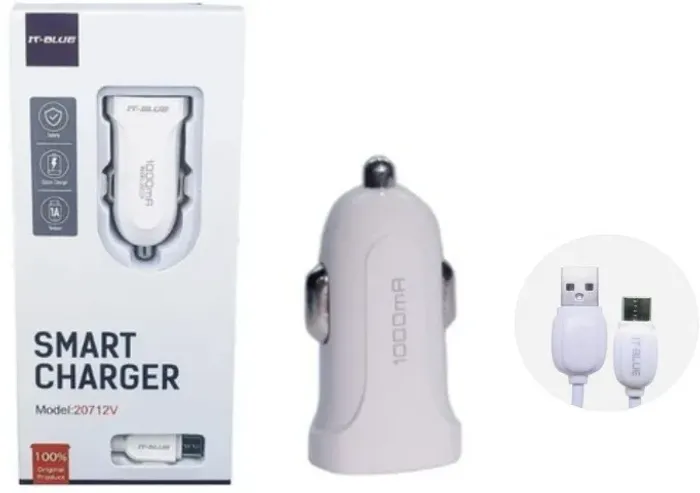 Carregador veicular It-Blue 1000mA com cabo USB