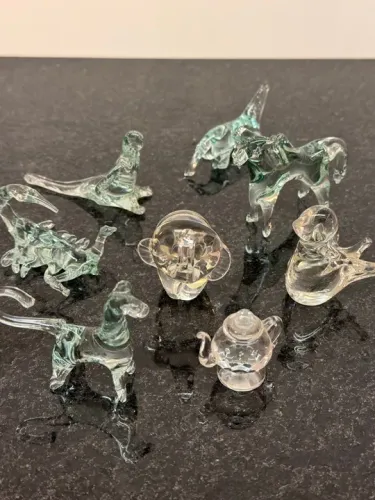 Enfeites bibelô decoração de cristal 