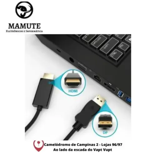 Cabo Displayport X Hdmi Preto