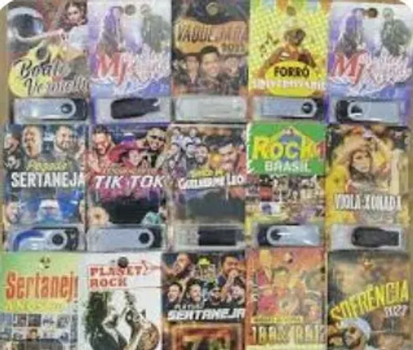 Pen Drives com Músicas Diversas -