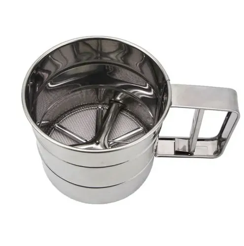 Polvilhador Peneira De Farinha Inox 10x5x9cm Wellmix 5648