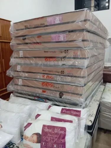 COLCHÃO DE CASAL NOVO MOLAS ENSACADAS