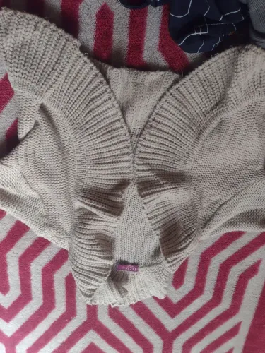 Casaco de Tricô Bege Feminino