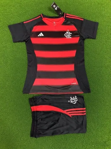 Conjunto Flamengo Short+Camisa Baby Look