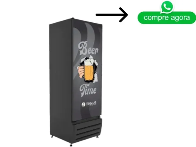 Cervejeira 500 Litros Porta Cega Braslar Adesivada