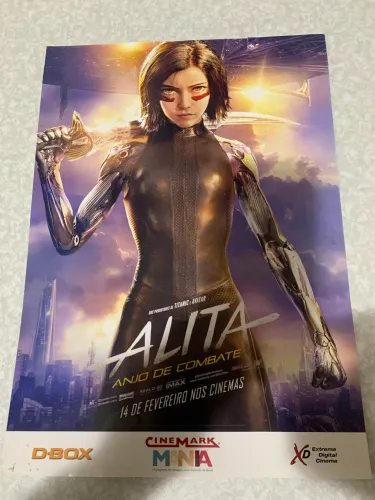 PÔSTER ORIGINAL DO FILME ALITA ANJO DE COMBATE