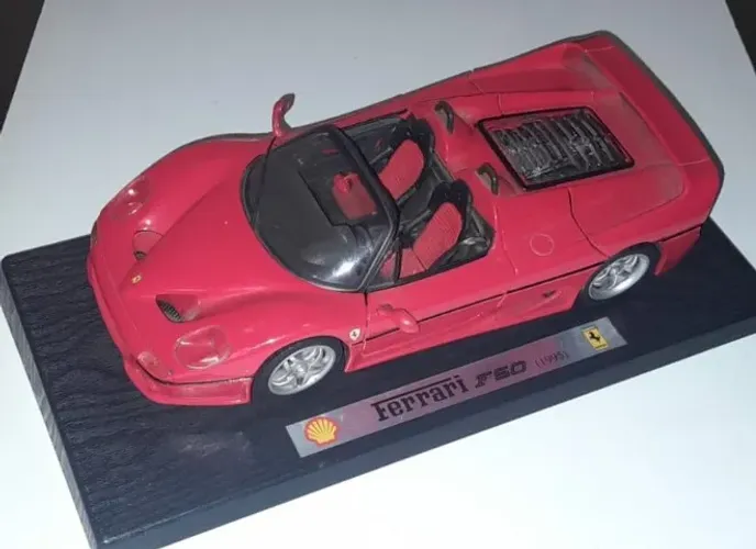 Ferrari F50,1995,Edição Da Shell,Scale 1/18 - Vermelha