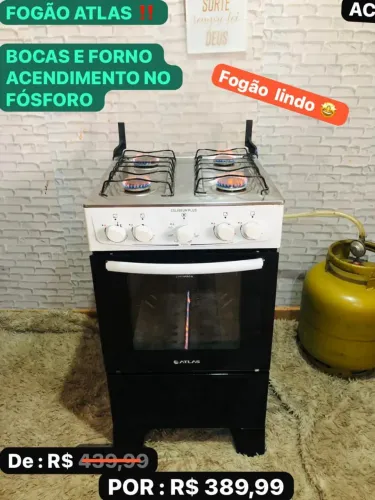 Fogão atlas 4 bocas
