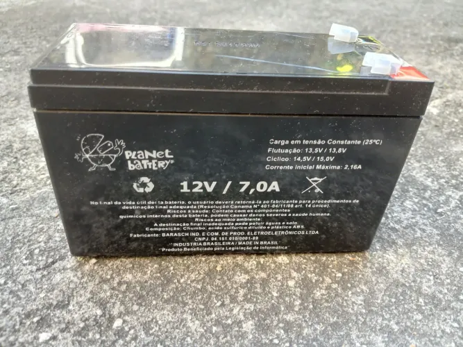 Bateria 12V 7,0A Planet Battery