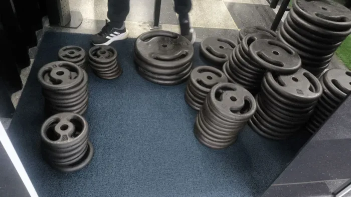 Anilhas de ferro para musculação (não quebram)