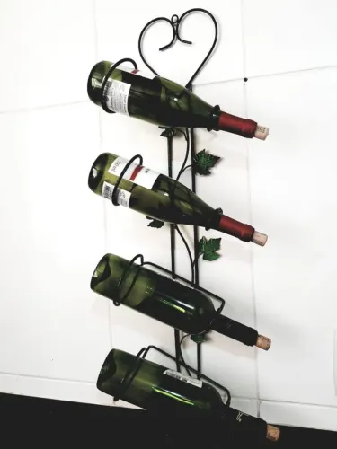 Suporte de parede para garrafas de vinho