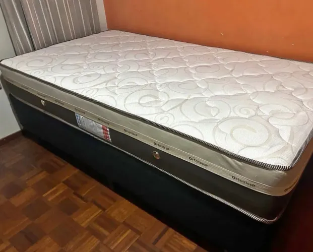 Cama Box solteiro Ortosleep com Colchão de Qualidade
