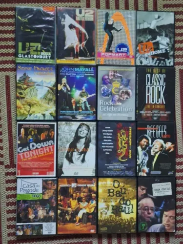Dvds diversos, rock, pop, mpb, pagode.....