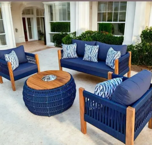 Conjunto Sofá e Poltronas para Área Externa
