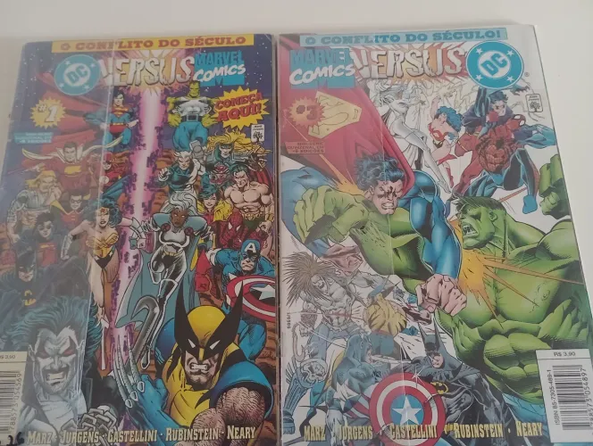 DC vs Marvel - Edições 1 A 4 editora Abril, 1996