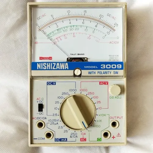 NISHISAWA 3009 Antigo e Raro Multiteste Multimetro Impecável Funcionando