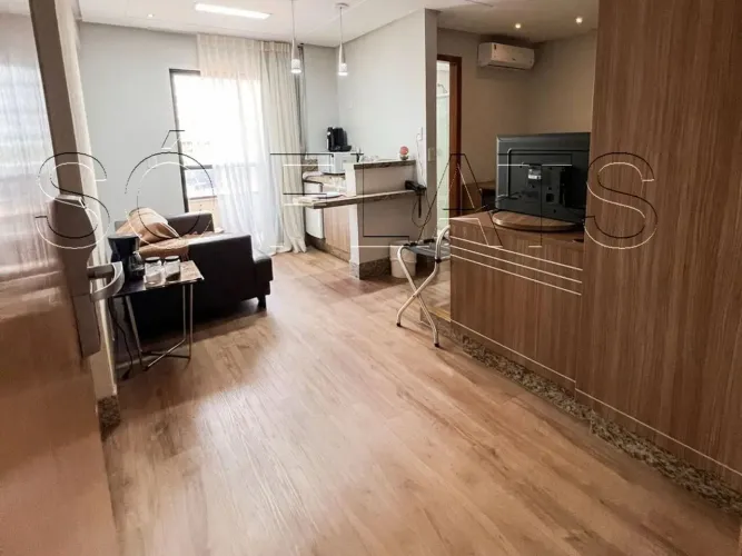 Sun Square Suites Hotel, apartamento em Goiânia com 27m², 1 dormitório e 1 vaga de garagem
