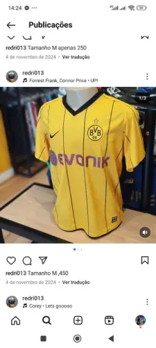 Camisa Borussia Dortmund - Tamanho M