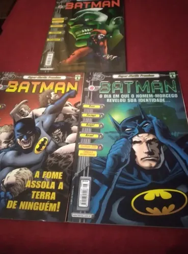 Batman 6a Série Super Heróis Premium vols 5, 7 e 8