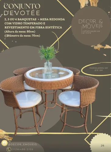 Conjunto Devotée para área externa