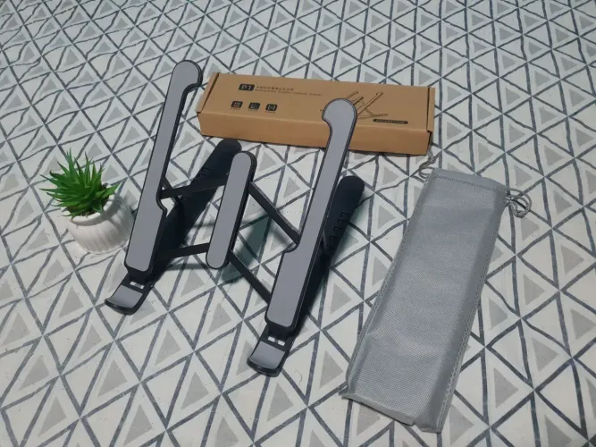 Suporte para Notebook Ergonômico Dobrável plástico - Novo