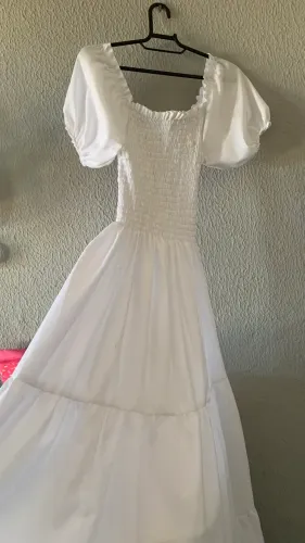 Vestido branco longo
