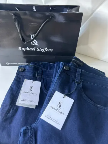 Calças Jeans Raphael Steffens - Azul Marinho