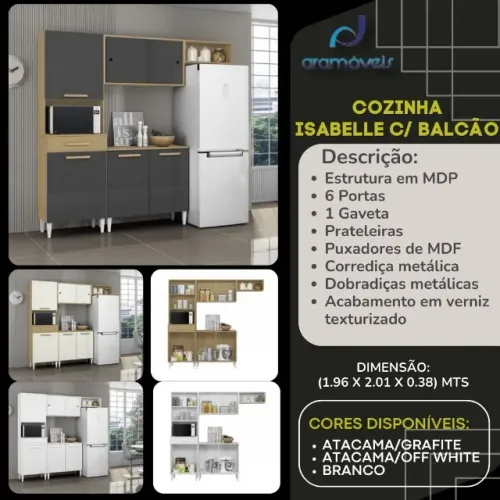 Cozinha Armario Isabelle Nova