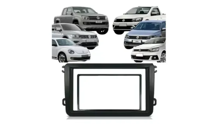 Moldura de Tela Central Multimídia Painel para o VW Gol / Saveiro / Voyage G7 G8