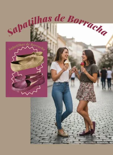 SAPATILHAS EMBORRACHADAS SUPER CONFORTÁVEIS