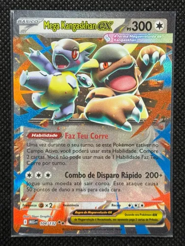 Carta Pokemon Mega Kangaskhan EX 104/132 Megaevolução