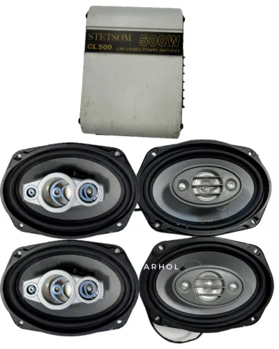 4 Auto Falante 6x9 + Potência 500W