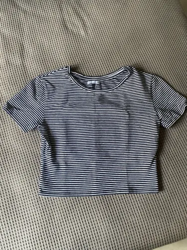 Cropped listrado Zara M