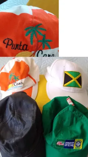 Bonés: De Couro, Da Jamaica, De Punta Cana, Da Seleção