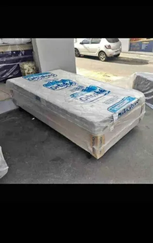 Cama box colchão agora suporte