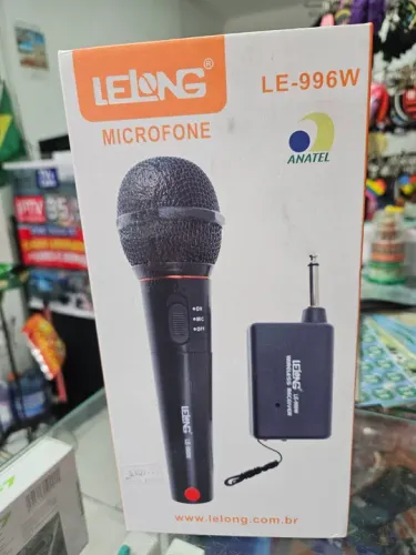 Microfone Sem Fio Lelong LE-996W - Novo