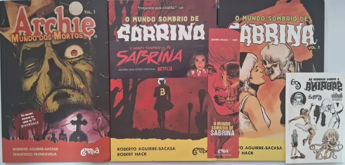 Archie - O Mundo dos Mortos e o Mundo Sombrio de Sabrina - volumes 1 e 2 - capa cartonada