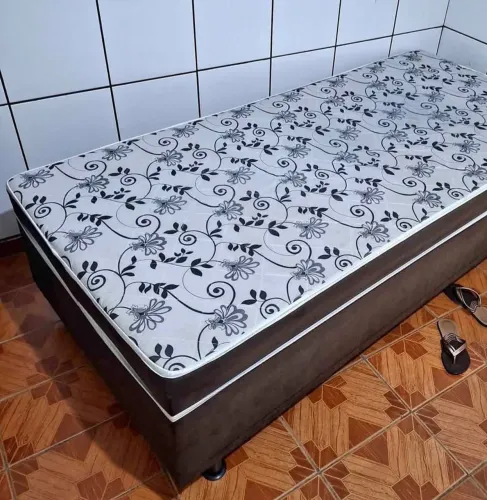 Cama Box solteiro com Colchão acoplado