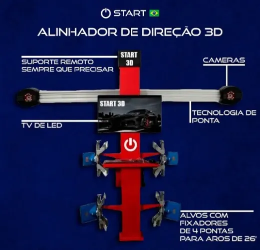 Alinhador de Direção 3D - à pronta entrega