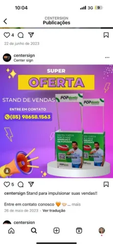 Stand de vendas