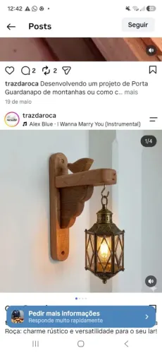 Mão Francesa de Passarinho cor Clara