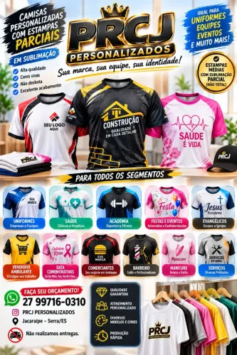 Estampamos camisas e uniformes 