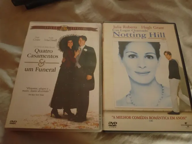 Dvds originais quatro casamentos e notting Hill 3xcartao preço unitário retirar no local