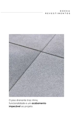 Piso drenante 